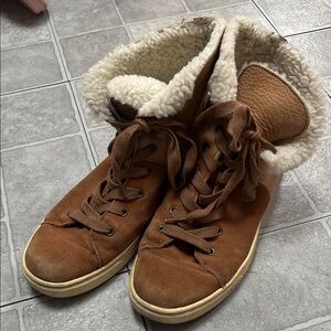 UGG Tan Shearling Sneakers